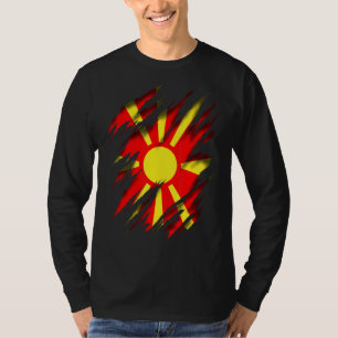 Camiseta Macedonia Norte Bandera de Macedonia al norte de M