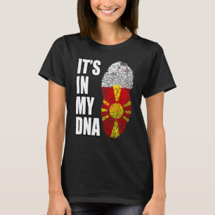 Camiseta Macedonio Y Maltés Mezclan Bandera Del Patrimonio 