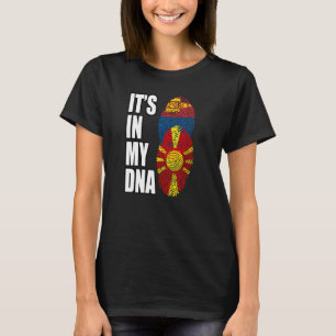 Camiseta Macedonio Y Mongol Mezclan Bandera Del Patrimonio