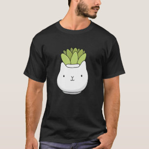 Camiseta Maceta de suculentas de gato adorable