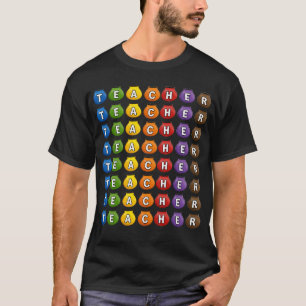 Camiseta Macetas Coloridas Para Maestros Cuadrícula Regreso