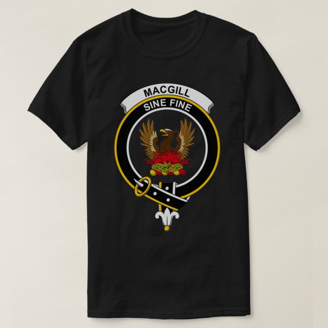 Camiseta MacGill Escudo Tartan Clan Scottish Clan (Diseño del anverso)