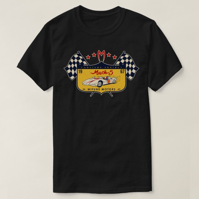 Camiseta Mach 5 Mifune Motors (Diseño del anverso)