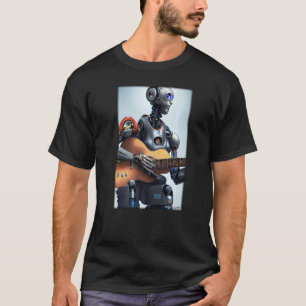 Camiseta Mach Robot Guitar Future Technology Science Sci Fi