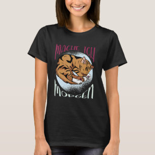 Camiseta Mache Ich Morgen Sleeping Caps Chiller Bengal Cat