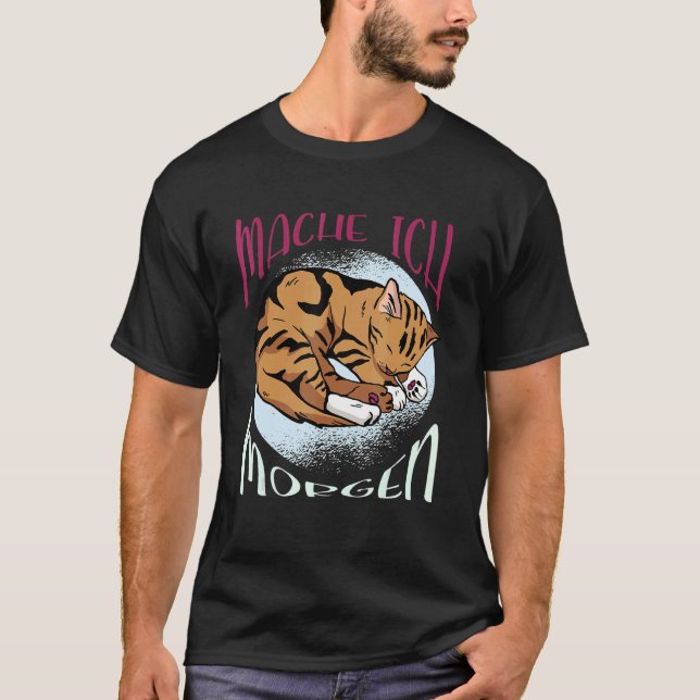 Camiseta Mache Ich Morgen Sleeping Caps Chiller Bengal Cat (Anverso)