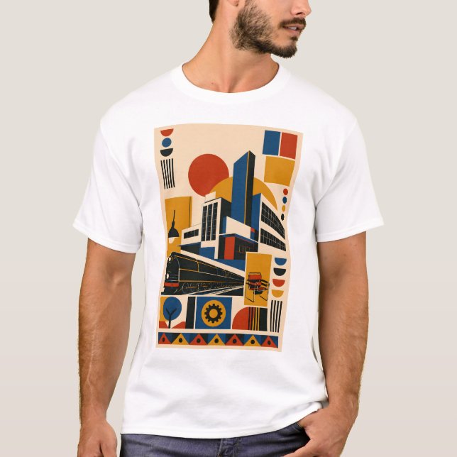 Camiseta Machine Age – Geometric Art T-Shirt (Anverso)