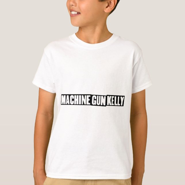 Camiseta Machine Gun Kelly - Logo negro de MGK (Anverso)