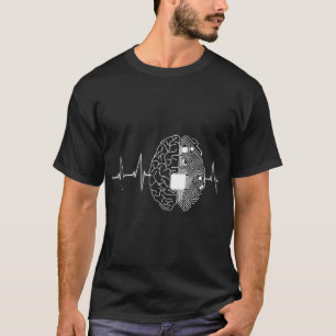 Camiseta Machine Learning AI Data Science Heartbeat Data En