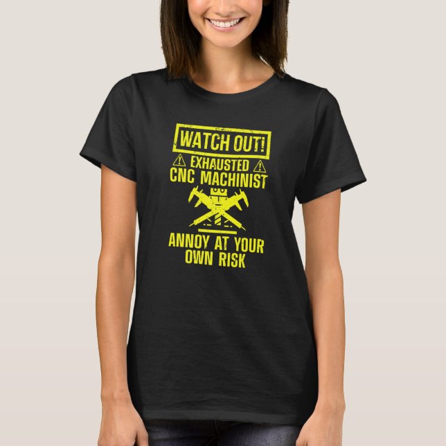 Camiseta Machine Operator For Men Women Machining CNC Machi (Anverso)