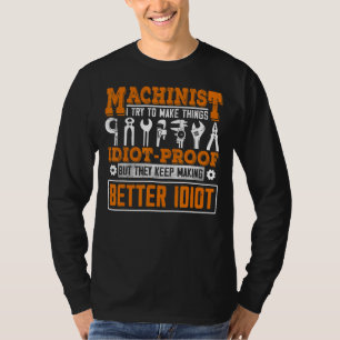 Camiseta Machinist For Men Dad Machine Operators Workers