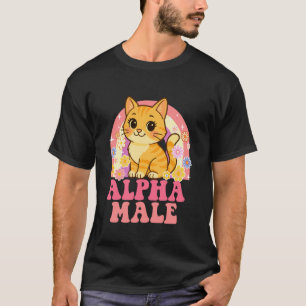 Camiseta Macho Alfa - Amante de Gatos Dueño de Gatito Papá