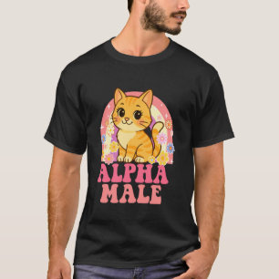 Camiseta Macho Alfa - Amante de Gatos Dueño de Gatito Papá 