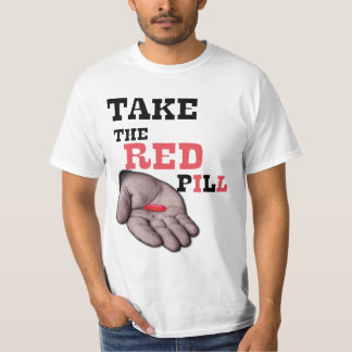 Camiseta macho alfa TOMAR LA PILA ROJA
