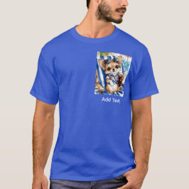 Camiseta Macho Chihuahua de vacaciones en la playa Relajaci