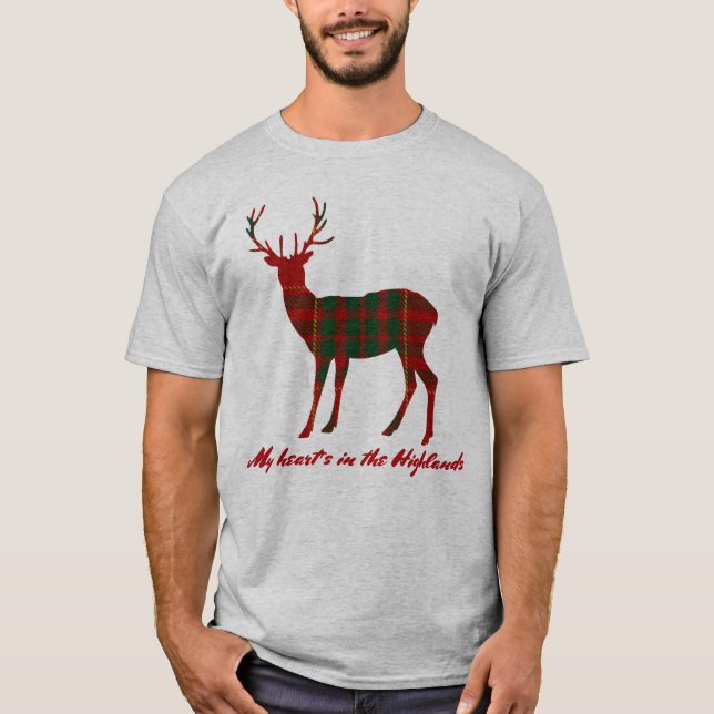 Camiseta Macho del tartán de Cameron del clan de la cita de (Anverso)
