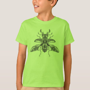 Camiseta Macho-Escarabajo psicodélico inspirado