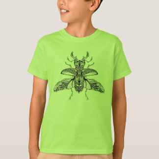 Camiseta Macho-Escarabajo psicodélico inspirado