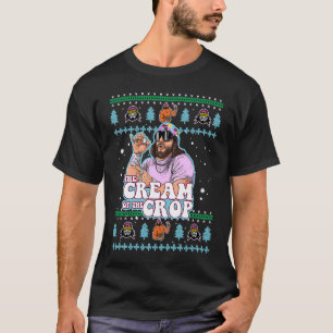 Camiseta Macho, la crema de la cosecha luchando por la fea