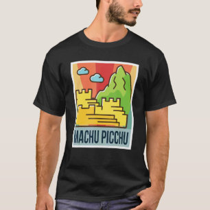 Camiseta Machu Picchu, ciudad arruinada por Inca, Montañas 