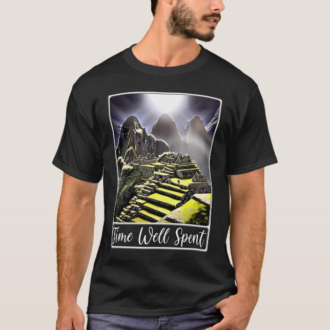 Camiseta Machu Picchu Cordillera Perú bien gastado (Anverso)
