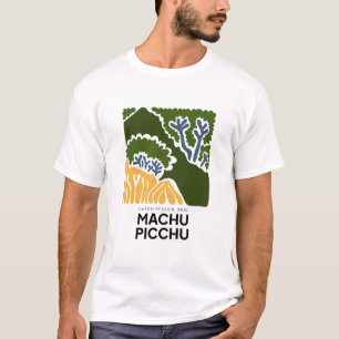 Camiseta Machu Picchu Cusco Perú abstracto viaje floral