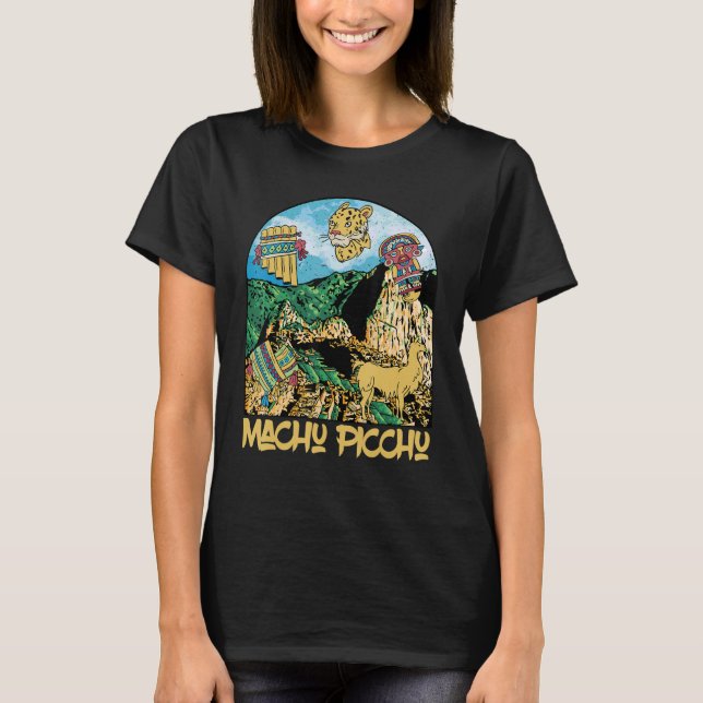 Camiseta Machu Picchu Inca ciudad de Sudamérica Souvenir Pe (Anverso)