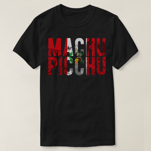 Camiseta Machu Picchu Perú Bandera peruana Regalo Inca (Diseño del anverso)