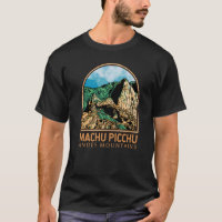 Machu Picchu Perú Emblema de la Vintage