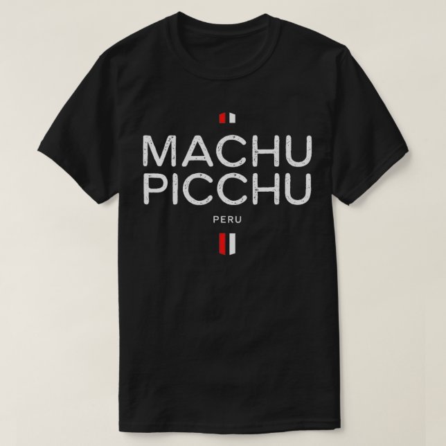 Camiseta Machu Picchu Perú Retro Vintage (Diseño del anverso)
