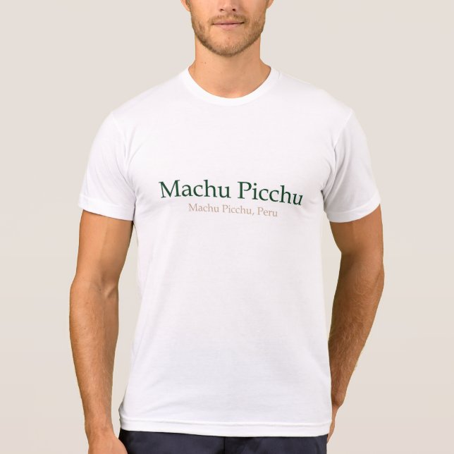 Camiseta Machu Picchu, PeruMachu Picchu (Anverso)