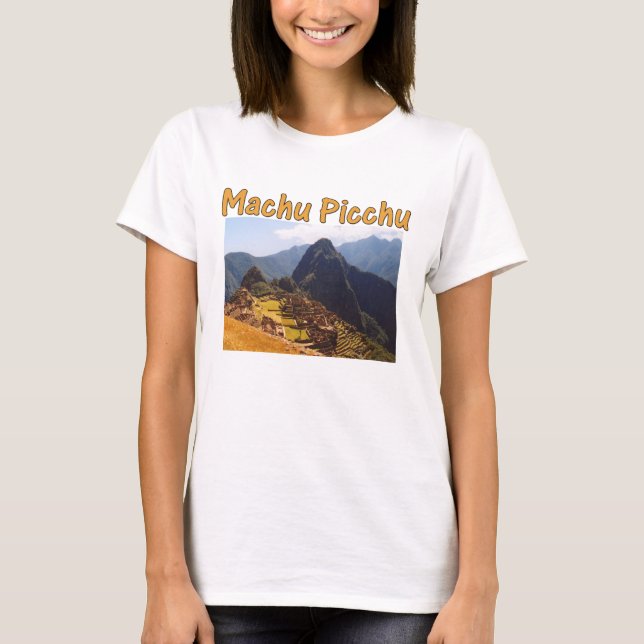 Camiseta Machu Picchu ruina el amanecer en el Perú (Anverso)