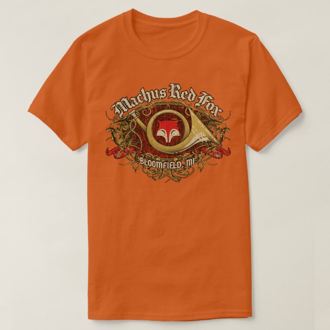 Camiseta Machus Red Fox 1965 (Diseño del anverso)