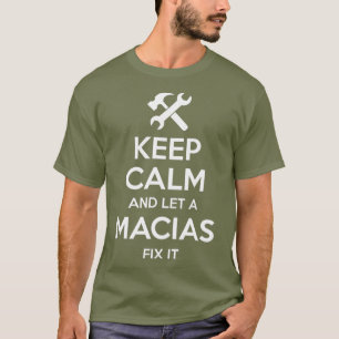 Camiseta MACIAS Funny Surname Birthday Family Tree Regalo