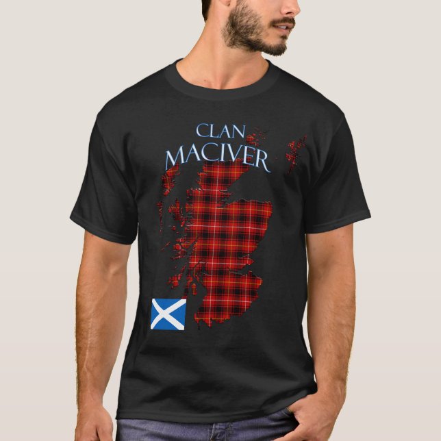 Camiseta MacIver Scottish Clan Tartan Scotland (Anverso)