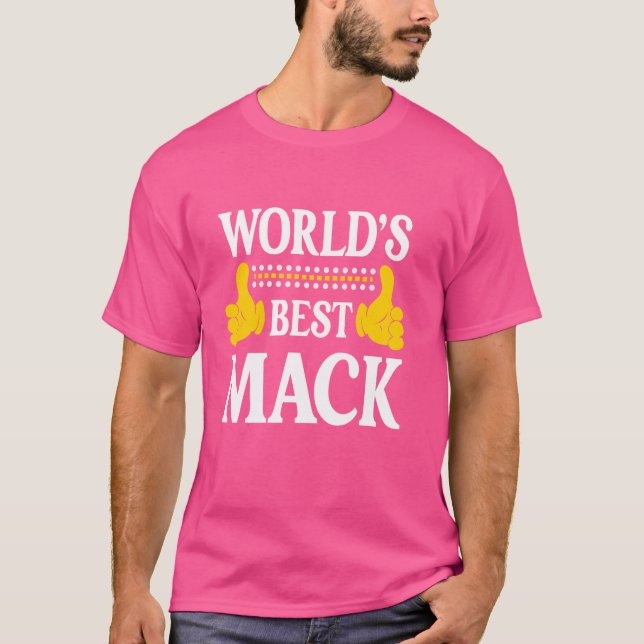 Camiseta Mack Apellido Funny Team Family Apellido Mundo B (Anverso)