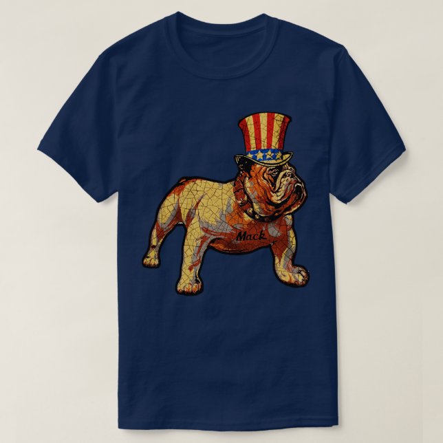Camiseta Mack el Bulldog (Diseño del anverso)