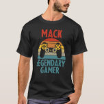 Camiseta Mack Name Personalized Funny Gaming Geek Birthday<br><div class="desc">Nombra de Mack Personalizada Funny Gaming Geek Cumpleaños.</div>