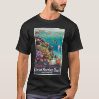 Mackay Great Barrier Reef Travel Art Vintage