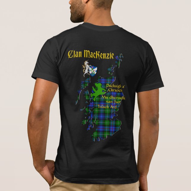 Camiseta MacKenzie Clan & Tartan Map2 T-Shirt (Reverso)
