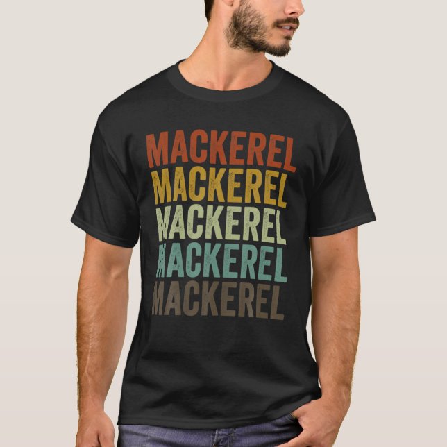 Camiseta Mackerel Fish Retro (Anverso)