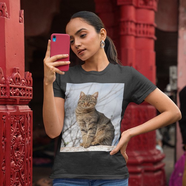 Camiseta Mackerel Tabby Cat (Mackerel Tabby Cat Womens T-Shirt)