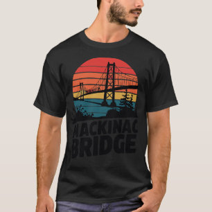 Camiseta Mackinac Bridge Retro TShirt