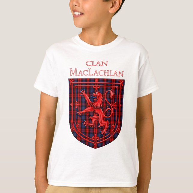Camiseta Maclachlan Tartan Scottish Plaid Lion Rampant (Anverso)