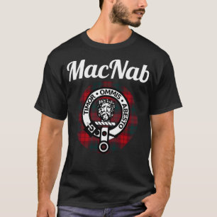 Camiseta MacNab Clan Escocia Nombre Escudo De Armas Tartán