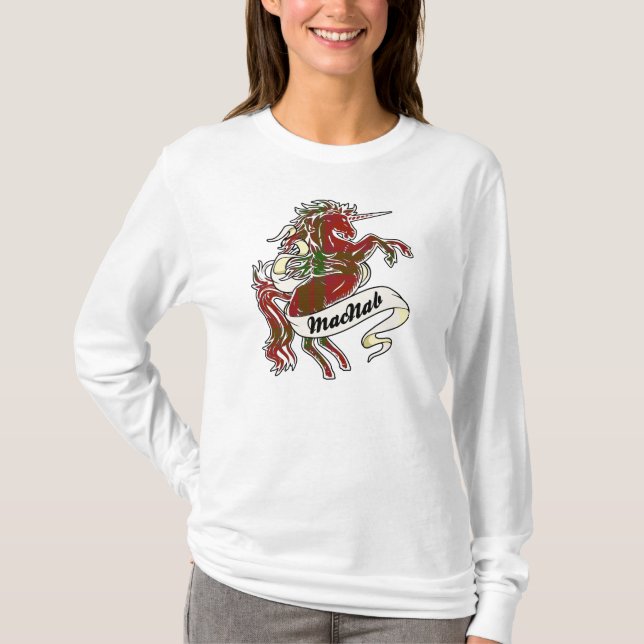 Camiseta MacNab Tartan Unicorn (Anverso)