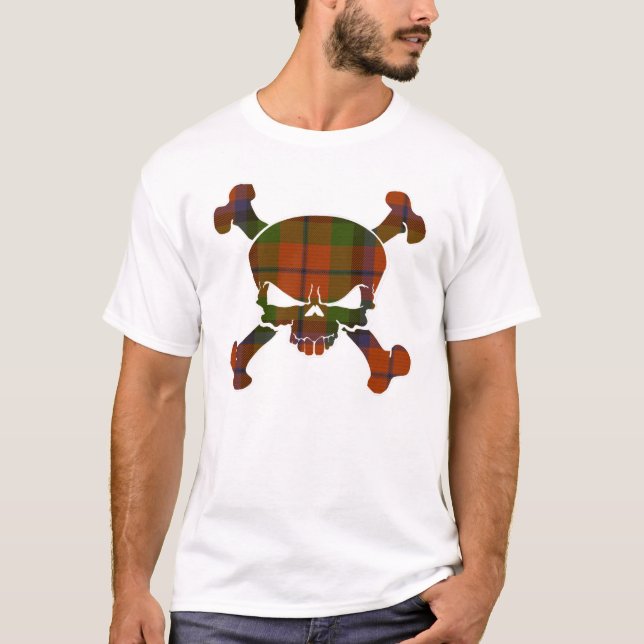 Camiseta MacNaughton Tartan Skull Sin Pancarta (Anverso)