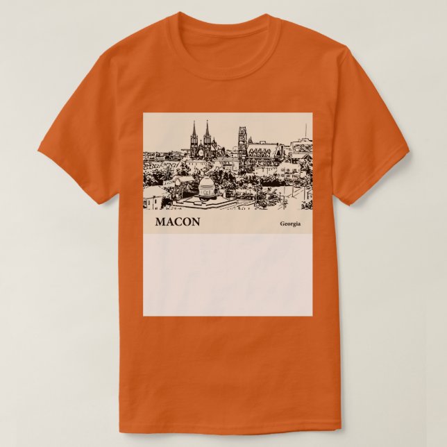 Camiseta Macon Georgia TShirt 1 (Diseño del anverso)