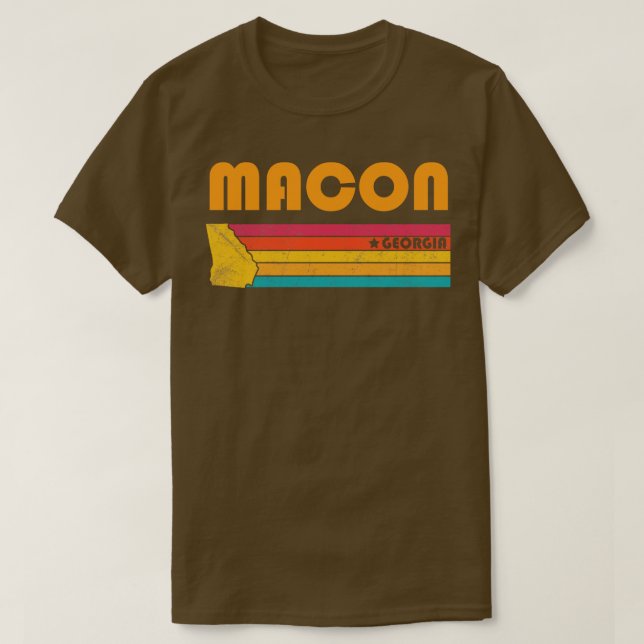 Camiseta Macon Georgia Vintage Molress Souvenir (Diseño del anverso)