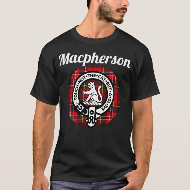 Camiseta Macpherson Clan Escocia Nombre Escudo De Armas Tar (Anverso)